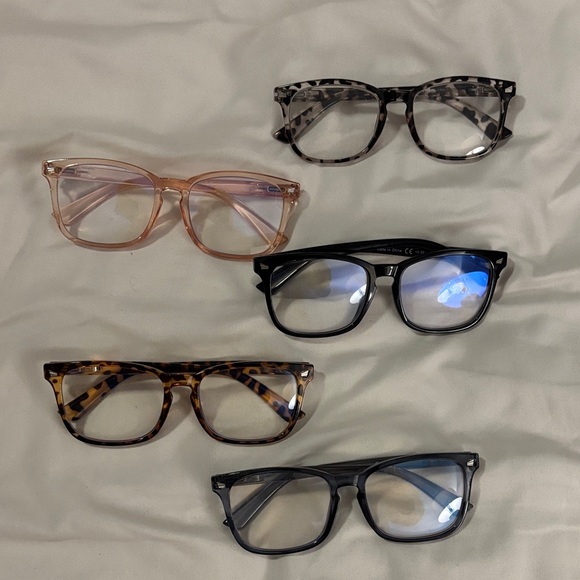 Chic Women's Glasses Collection - Black, Brown, Pink - Picture 1 of 1